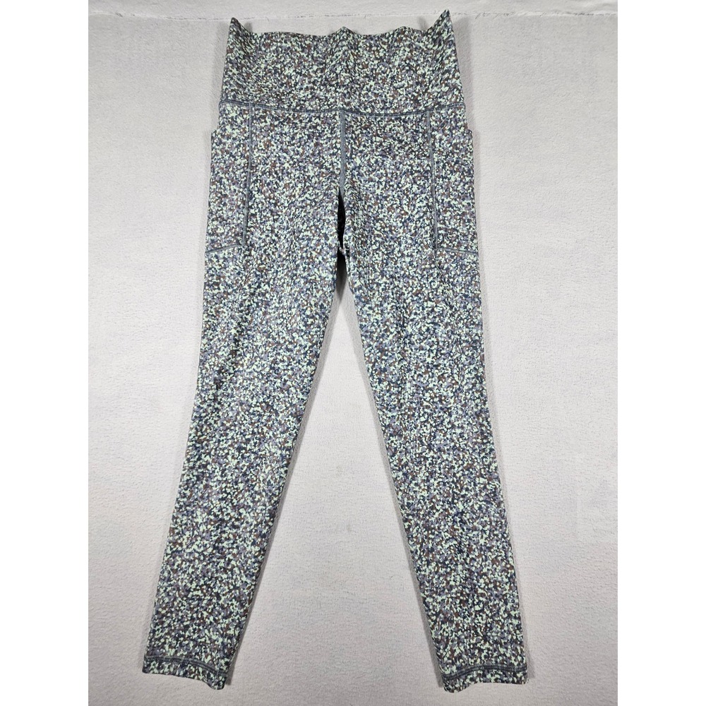 Athleta Salutation Stash 7/8 Tight XS Powervita Camo Print Yoga Leggings 985231